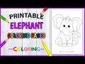 Free Printable Elephant Coloring Pages