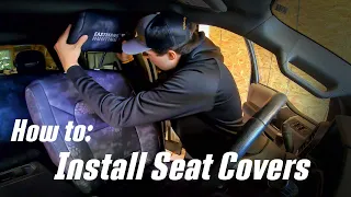 Seat Cover Installation and Review from Kryptek - Protect your truck!