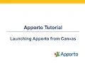 Student Tutorial Logging in to Apporto via Canvas