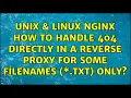 nginx How to handle 404 directly in a reverse proxy for some filenames txt only