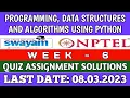 NPTEL Programming Data Structures And Algorithms Using Python WEEK 6 ASSIGNMENT ANSWERS 2023