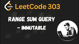 Leetcode 303 Range Sum Query - Immutable Java Solution with visualisation
