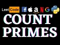 Count Primes Leetcode Python Solution Python