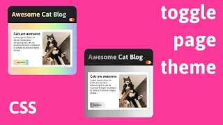 Theme toggle switch with