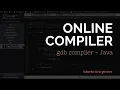 How to use Online Compiler to code in java Online gdb compiler