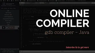 How to use Online Compiler to code in java Online gdb compiler
