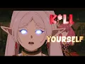 Frieren x Fern Aura Kill Yourself Poster boy