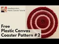 How to Stitch a Plastic Canvas Coaster Pattern Plastic Canvas Circle