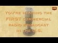 Nov 2 1920 First Commercial Radio Broadcast in the U S