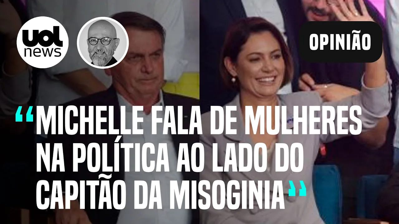 Josias: Michelle Bolsonaro fala ao lado do capitão da misoginia, mas o vai e vem dela é só asterisco