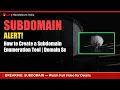How to Create a Subdomain Enumeration Tool Domain Scan Tool Guide in Hindi