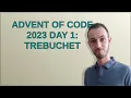 Codereview Advent of Code 2023 day 1 Trebuchet