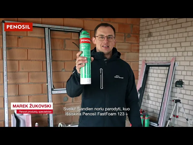 Sandarinimo putos PENOSIL PENOSIL FastFoam 123, 870 ml, pistoletinės