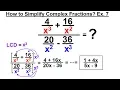 Algebra - Ch 13 Complex Fractions 9 of 18 How to Simplify a Complex Fraction Ex 7