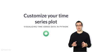 Python Tutorial Customize your time series plot
