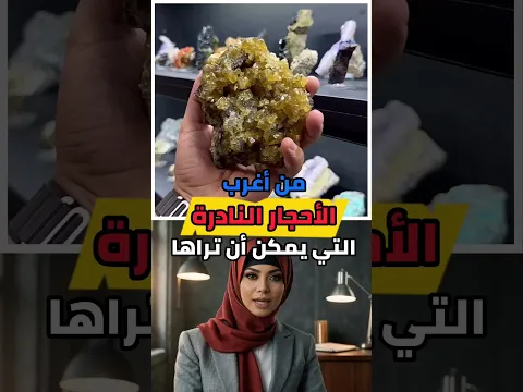 من أغرب الأحجار النادرة التي قد تراها في حياتك  !!🤯