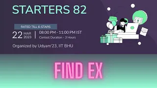 Find eX Codechef Starter 82 Problem Solution Accpted