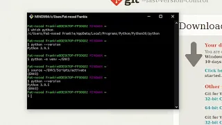 How to Install Git Git Bash and Virtual Python Environment venv