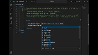 Understanding Array in JavaScript Part - 1 Javascript Tutorial