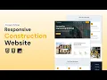 Responsive Construction Website Using HTML CSS And JavaScript Construction Website