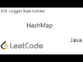 LeetCode 359 Logger Rate Limiter HashMap Java