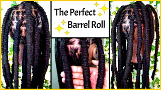 Loc Style Tutorial The Perfect BARREL ROLLS Unisex Loc Hairstyle Loc Style for Men Women