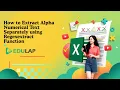 How to Use REGEXEXTRACT in Excel - Extract Alphanumeric Text