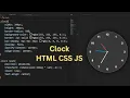 Build an Analog Clock with HTML CSS JavaScript Real-Time Clock Web Project Tutorial