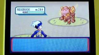 Shiny Regirock LIVE after 4472 resets - Pokemon Sapphire