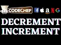 Decrement OR Increment CodeChef Beginners Problems Python