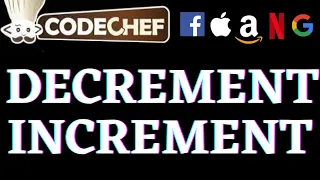 Decrement OR Increment CodeChef Beginners Problems Python