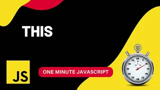 This Javascript One Minute Javascript 1 Min JS Quick JS