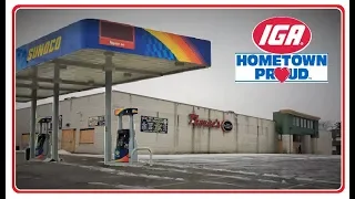 STOCKED Abandoned Grocery Store Sunoco Gas Station - Exploring with WallieB26
