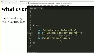 Learn programimg PHP Lesson 1 - Basics of php principles