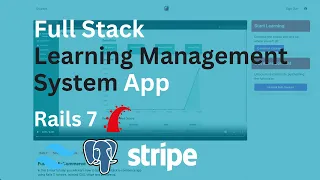 Fullstack LMS Ruby on Rails 7 Hotwire Tailwind Stripe PostgreSQL