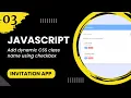 JavaScript - Add dynamic CSS class name using checkbox
