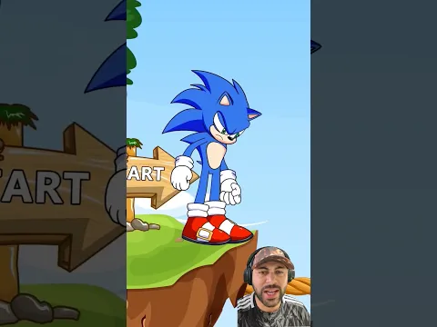 O sonic teve que virar super sonic para passar #shorts #sonic