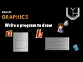 Write a program in qbasic using DRAW and LINE command