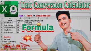 Who Knew Learn How to Easily Convert Units and Formulas in Excel Now
