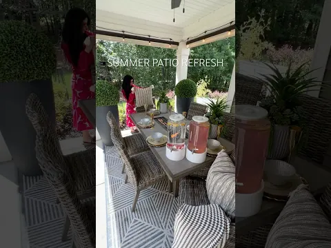 ☀️ Summer Backyard Refresh #summer #summertime #outdoors #backyard #home #cozy