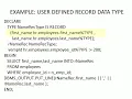 Oracle Record Types and Anchored Types