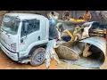 A complete procedure for preparing a water tank on a truck frame in a sophisticated manner