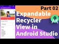 Expandable RecyclerView in Android Studio Bangla Part 02