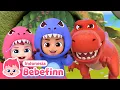 Lagu Gerak Seperti T-Rex dan lain | Kumpulan Lagu Dinosaurus | Bebefinn Bahasa Indonesia