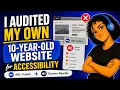 I Audited My Own 10-Year-Old Website for Accessibility ARC Toolkit Screen Reader