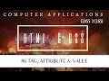 Tag Vs Attribute Vs Value HTML CLASS X CBSE COMPUTER APPLICATIONS 165