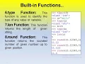 Class XII Chapter-3 Functions in Python Part-1 Built-in Functions