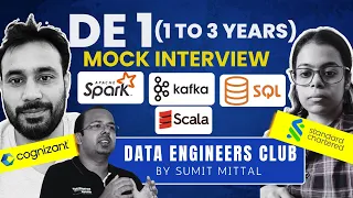 Live Data Engineer 1 Mock Interview YOE 1 - 3 Apache Spark SQL Scala Kafka
