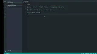 Array Destructuring in PHP Using the shorthand syntax