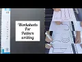 DIY Pattern writing worksheets for toddlers